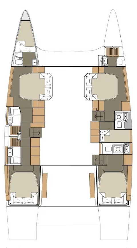 Dufour 48 Catamaran - 5 + 1 cab. (Cat)  - 1