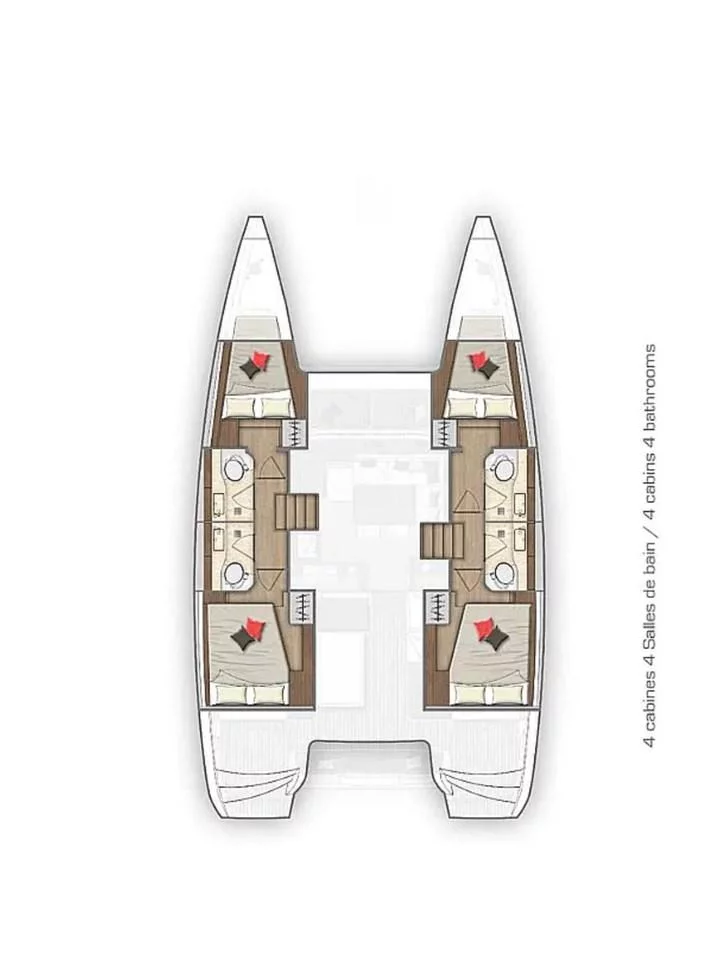 Lagoon 40 - 4 + 2 cab (Nina)  - 1