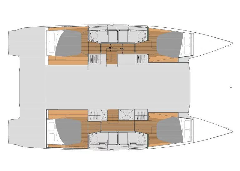 Fountaine Pajot Elba 45 - 4 cab. (Alternate Current)  - 14