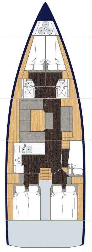 Bavaria C45 - 5 cab. (Kyveli)  - 1