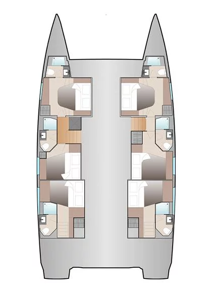 Fountaine Pajot Aura 51 - 5 + 1 cab. (Penny Lane)  - 1