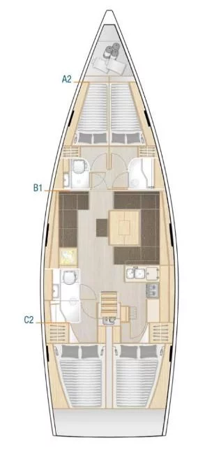 Hanse 458 (Apple)  - 1