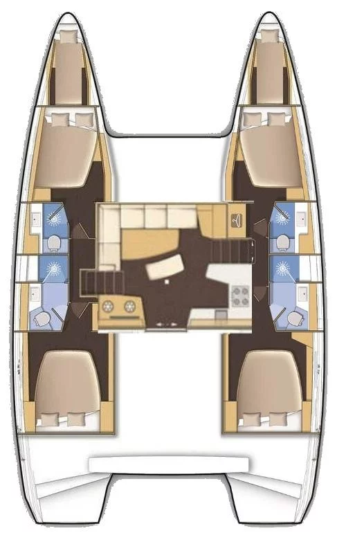 Lagoon 42 - 4 + 2 cab. (Lolina)  - 1