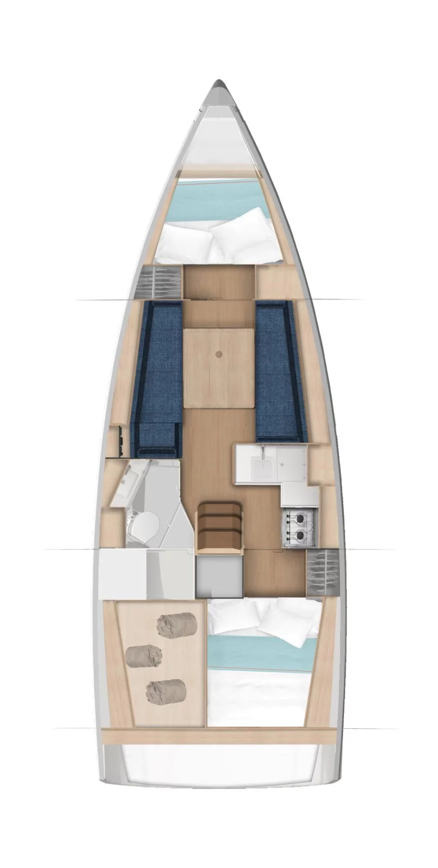 Sun Odyssey 350 - 2 cab. (ANTIDOTE)  - 1