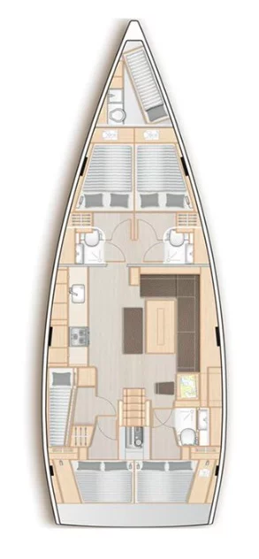 Hanse 508 - 5 + 1 cab. (Box of Chocolate)  - 1