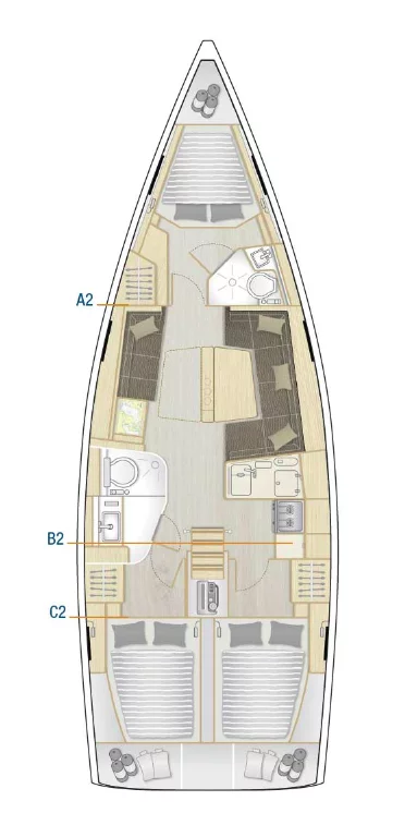 Hanse 418 - 3 cab. (#365)  - 1