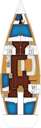 Cyclades 50.5 - 5 + 1 cab. (Lui)  - 1