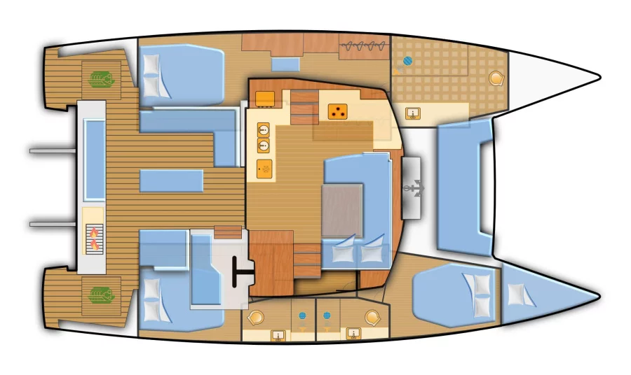 Fountaine Pajot Elba 45 - 3 cab. (Yara)  - 1