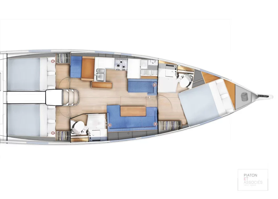 Sun Odyssey 410 - 3 cab. (Night Flower)  - 1