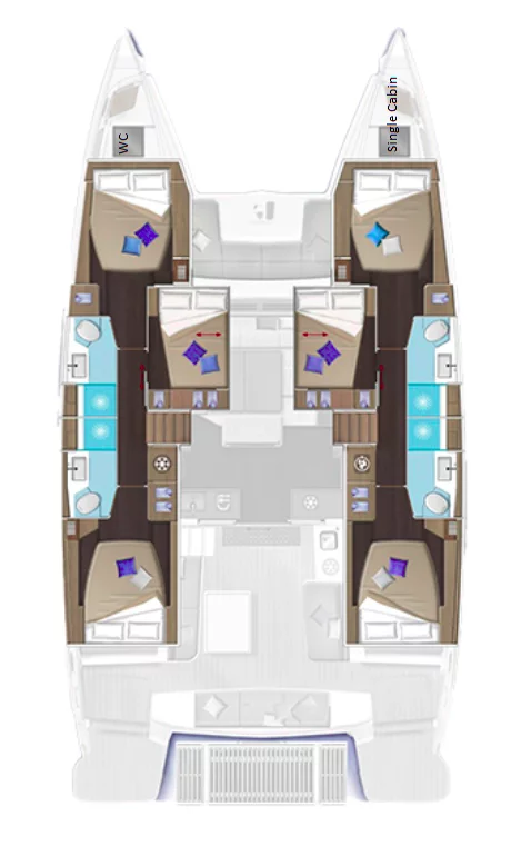 Lagoon 51 - 6 + 1 cab. (Reality)  - 1