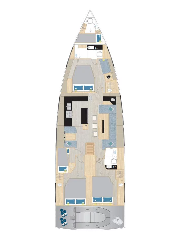 Hanse 590 (Volare)  - 1