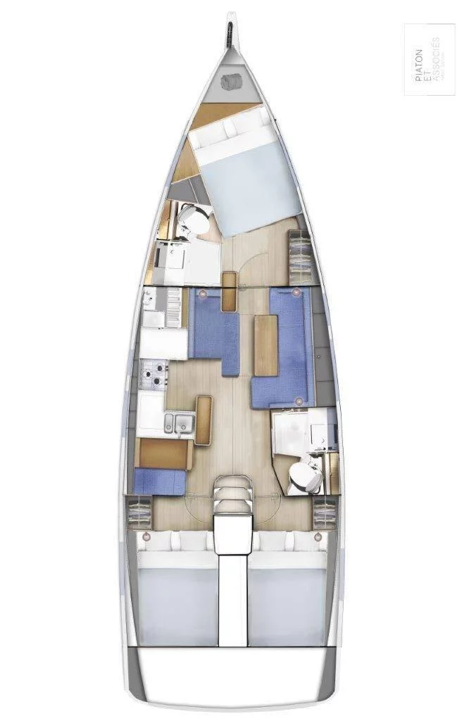 Sun Odyssey 410 - 3 cab. (Oliver)  - 1