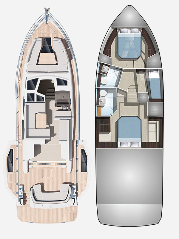 Photo #2 - Galeon 480 Fly (Il Sogno V) en Sibenik - 42156