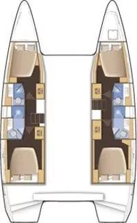 Lagoon 42 - 4 + 1 cab. (Brunhilde)  - 1