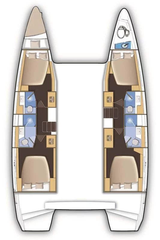 Lagoon 42 - 4 + 1 cab. (Alize)  - 1