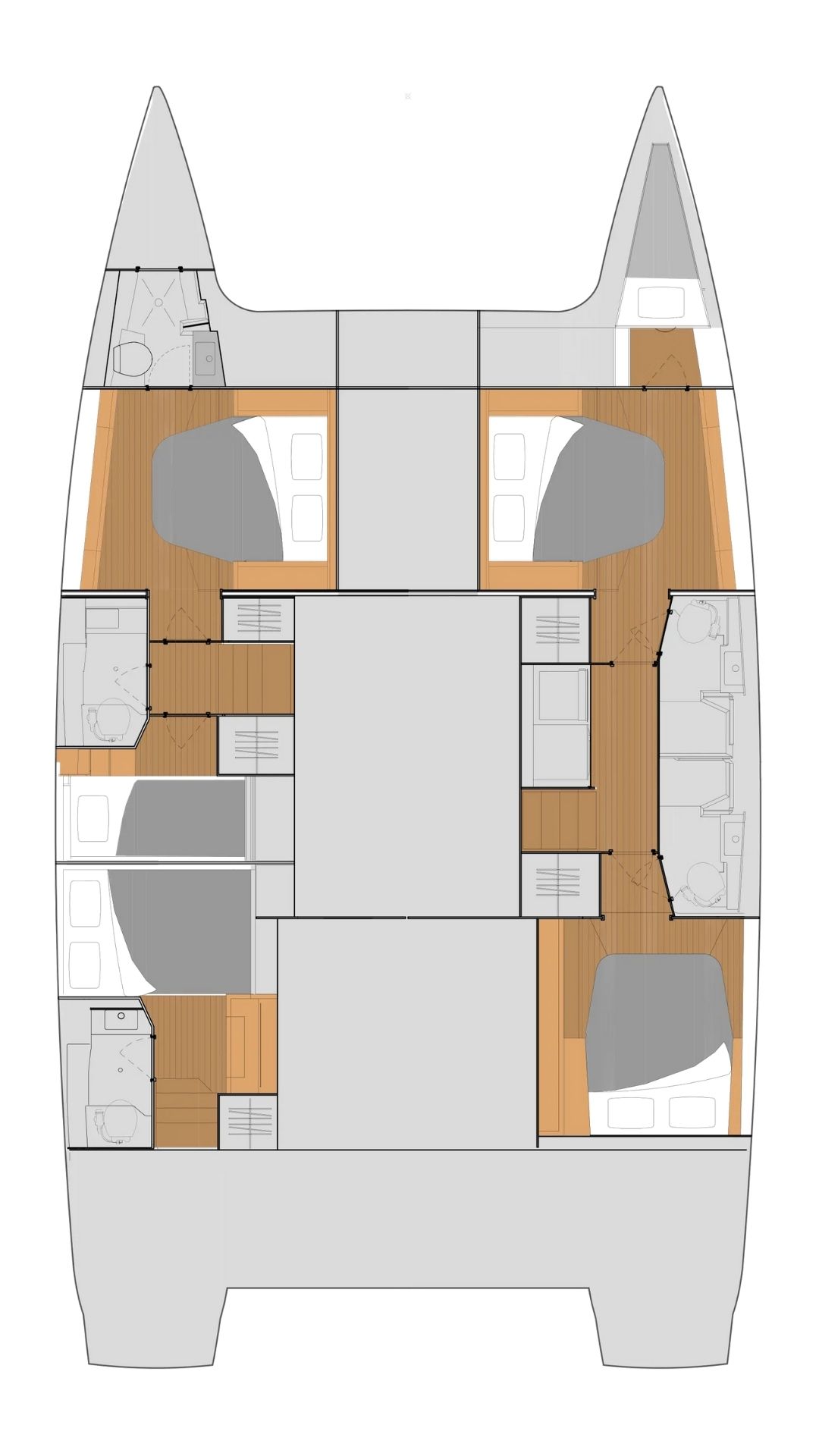 Photo #2 - Fountaine Pajot Tanna 47 - 5 + 1 cab. (Blue Angel) en Fethiye - 42301