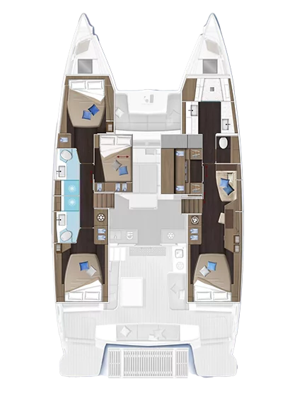 Lagoon 51 OW - 4 + 1 cab. (Catwalk)  - 1