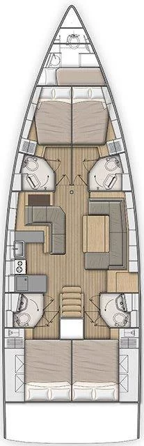 Oceanis 51.1 - 4 + 1 cab. (Miss Alice)  - 1