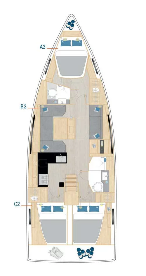 Hanse 410 (Mare Sol)  - 1