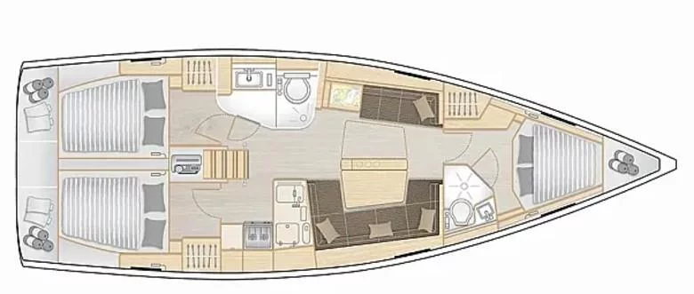 Hanse 418 - 3 cab. (Dafne)  - 1