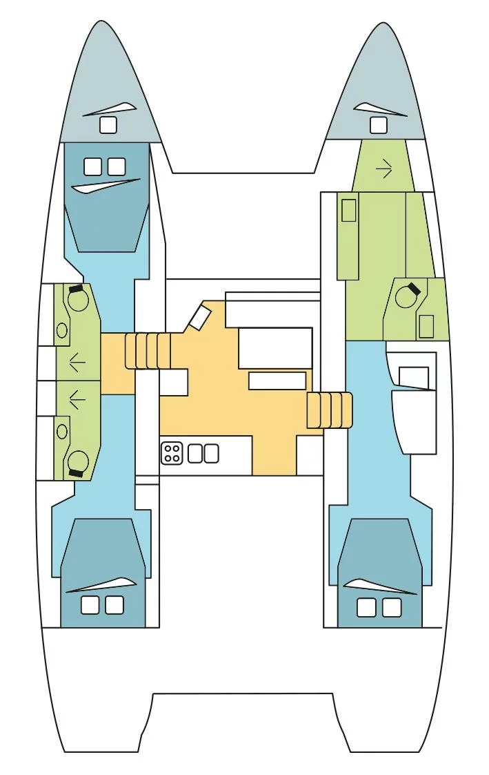 Lagoon 46 - 3 + 2 cab. (KÁLLOS)  - 1
