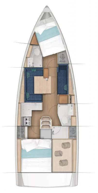 Sun Odyssey 380 - 2 cab. (Soca Sleigh)  - 1