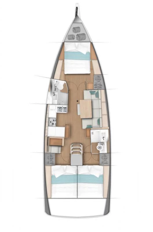 Sun Odyssey 440 - 3 cab. (Air Guitar)  - 1