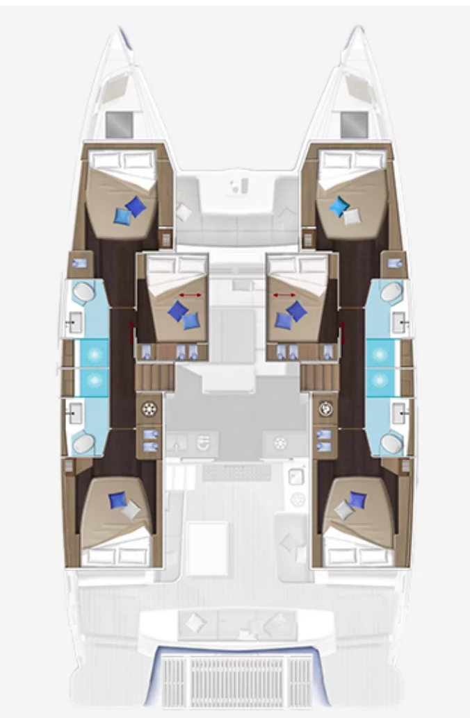 Lagoon 51 - 6 + 1 cab. (Slinky Malinki)  - 1
