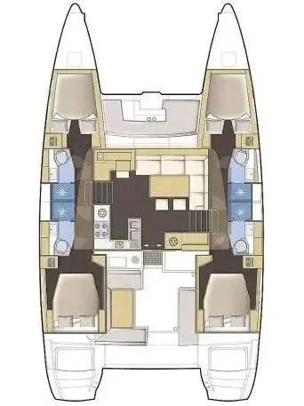 Lagoon 450 - 4 + 2 cab. (Perla)  - 1