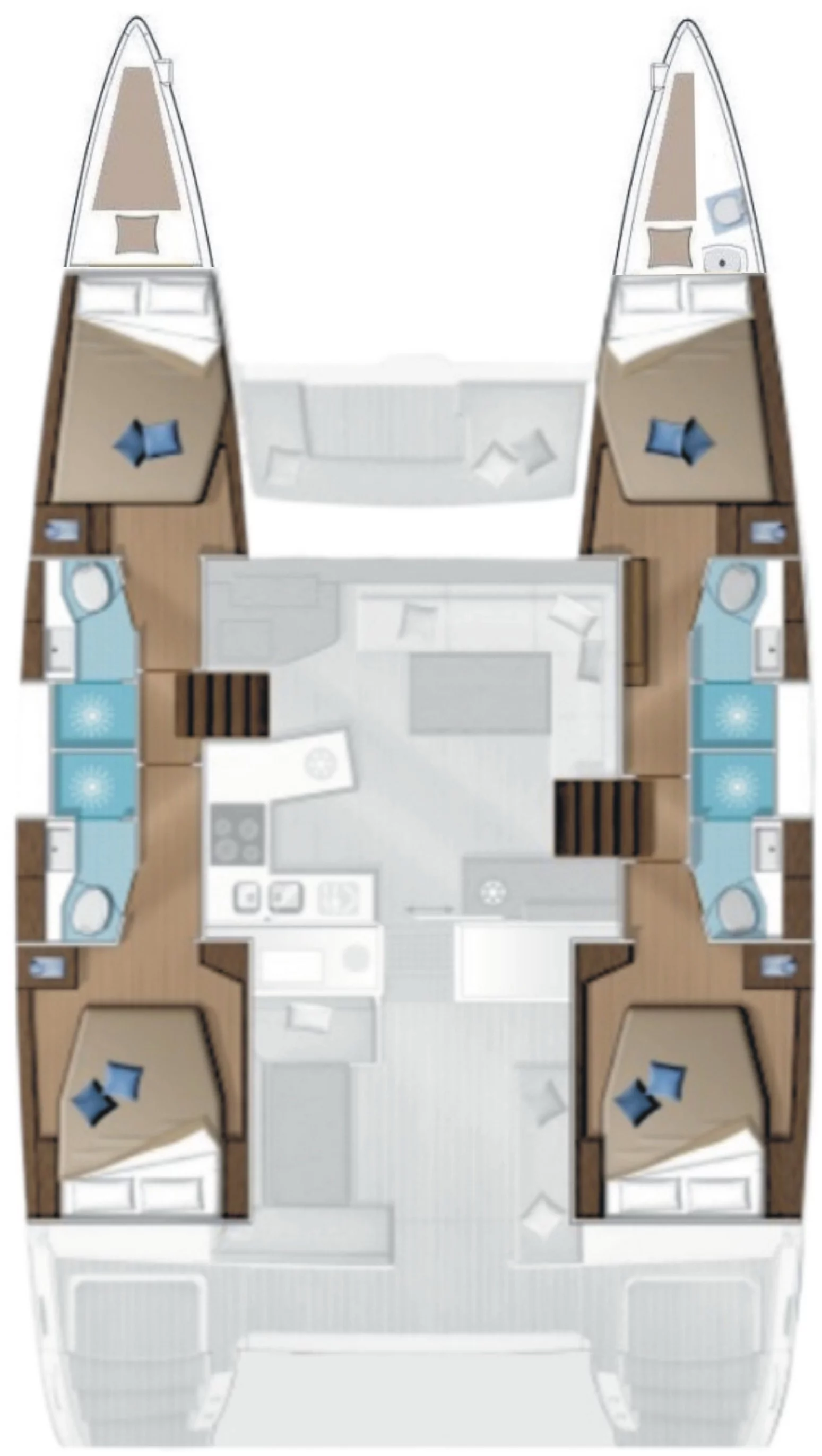 Lagoon 450 F - 4 + 2 cab. (Alegria)  - 1