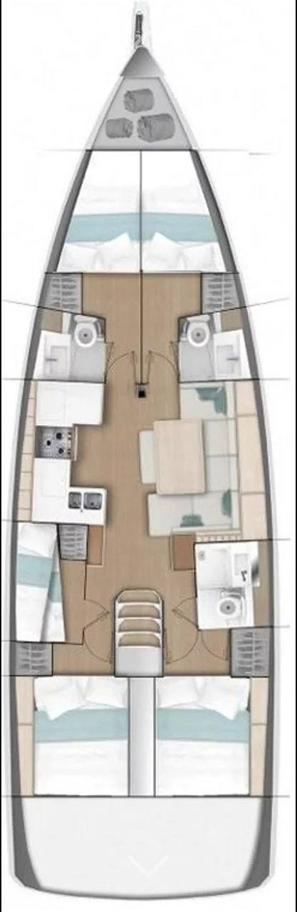 Sun Odyssey 490 - 5 cab. (Ela)  - 1