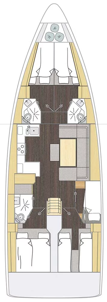 Bavaria C46 - 5 cab. (Vela)  - 1