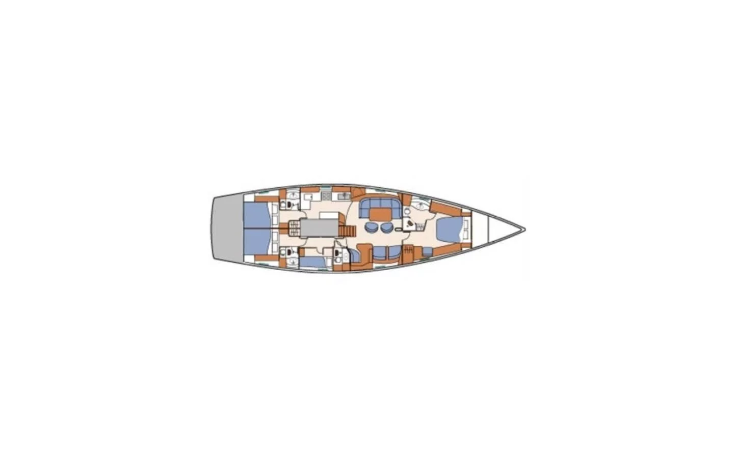Beneteau 57 - 3 + 1 cab. (Tajna)  - 1