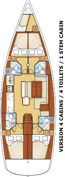 Oceanis 50 Family - 4 cab. (Leandros D)  - 1