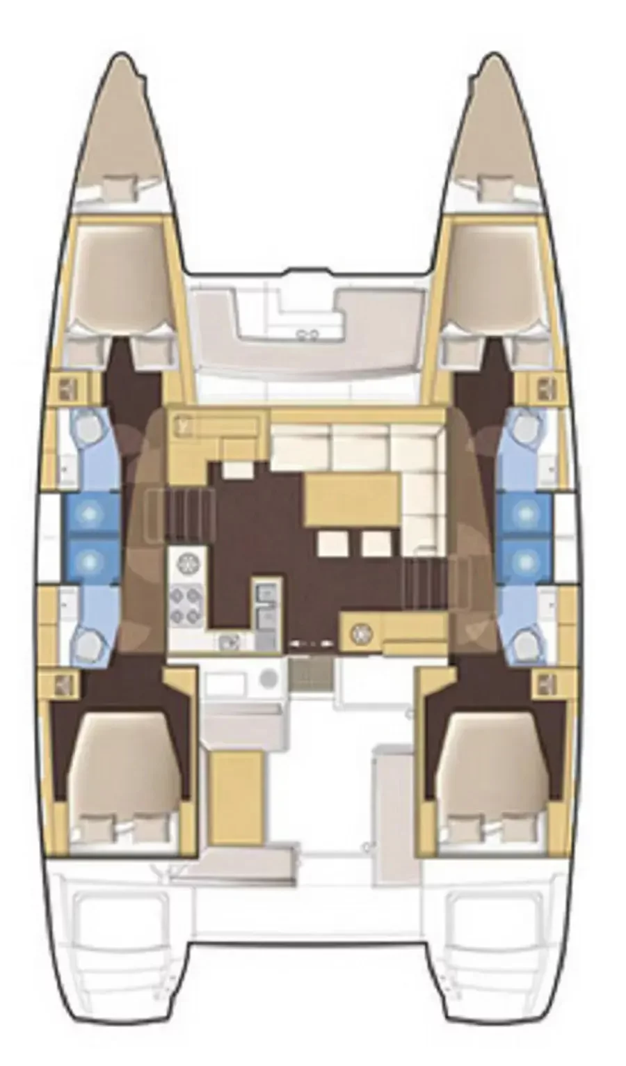 Lagoon 450 F - 4 + 2 cab. (Lu Lu)  - 1