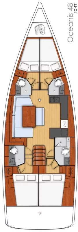 Oceanis 48 - 4 cab. (Jazz)  - 1