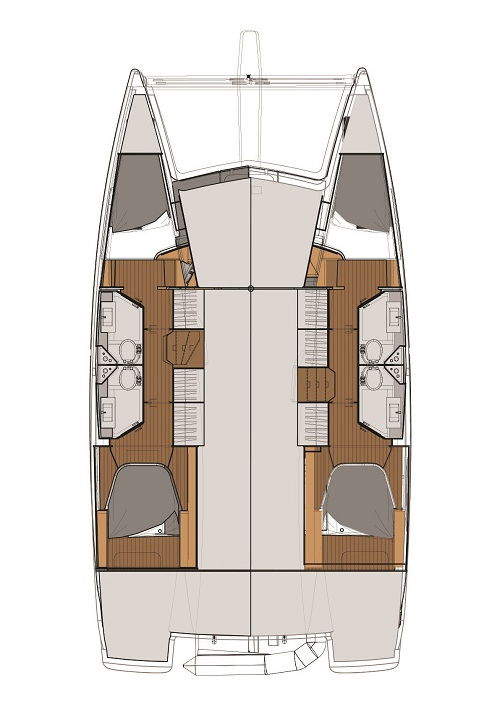 Photo #2 - Fountaine Pajot Lucia 40 - 4 cab. (Merengue) en Tivat - 43221