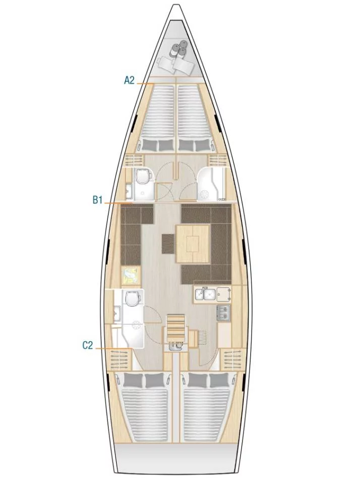 Hanse 458 (Theodora)  - 1