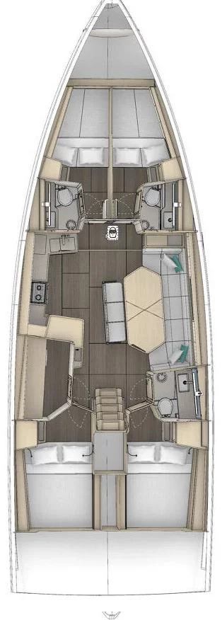 Dufour 48 (Ocean Rose)  - 1