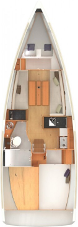 Photo #2 - Sun Odyssey 349 - 2 cab. (Wiskiki) in Golfe Juan - 43273