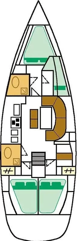 Oceanis Clipper 411 - 4 cab. (Erika)  - 1