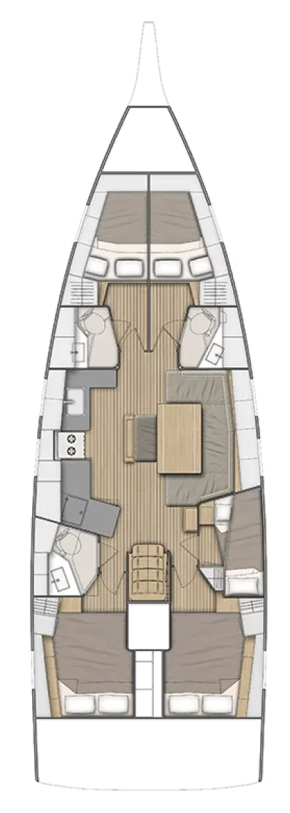 Oceanis 46.1 (Layla)  - 1