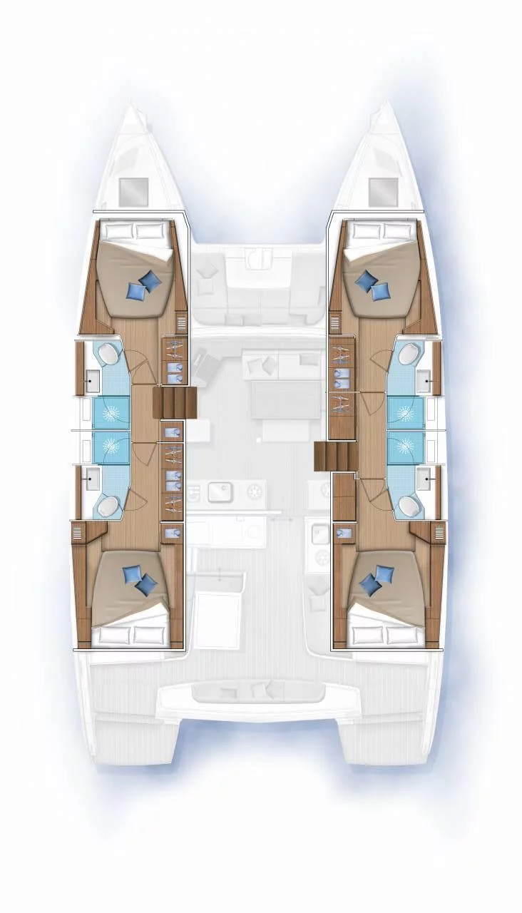 Lagoon 46 - 4 + 1 cab. (Cap Horn)  - 1