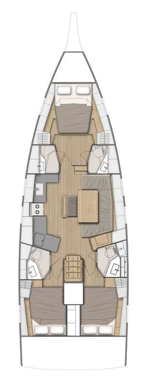 Oceanis 46.1 - 3 cab. (Absolare)  - 1