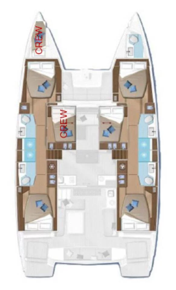 Lagoon 50 - 5 + 2 cab. (Patagonia)  - 1