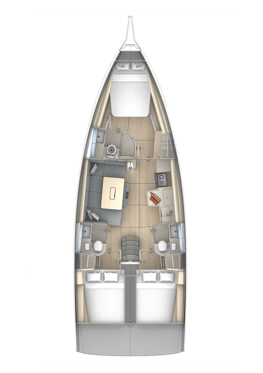Dufour 41 - 3 cab. (NN1)  - 1