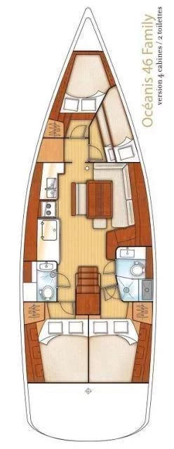 Oceanis 46 - 4 cab. (Aegeas*)  - 1