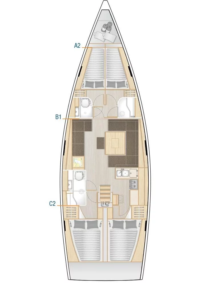 Hanse 458 (Theodora)  - 1