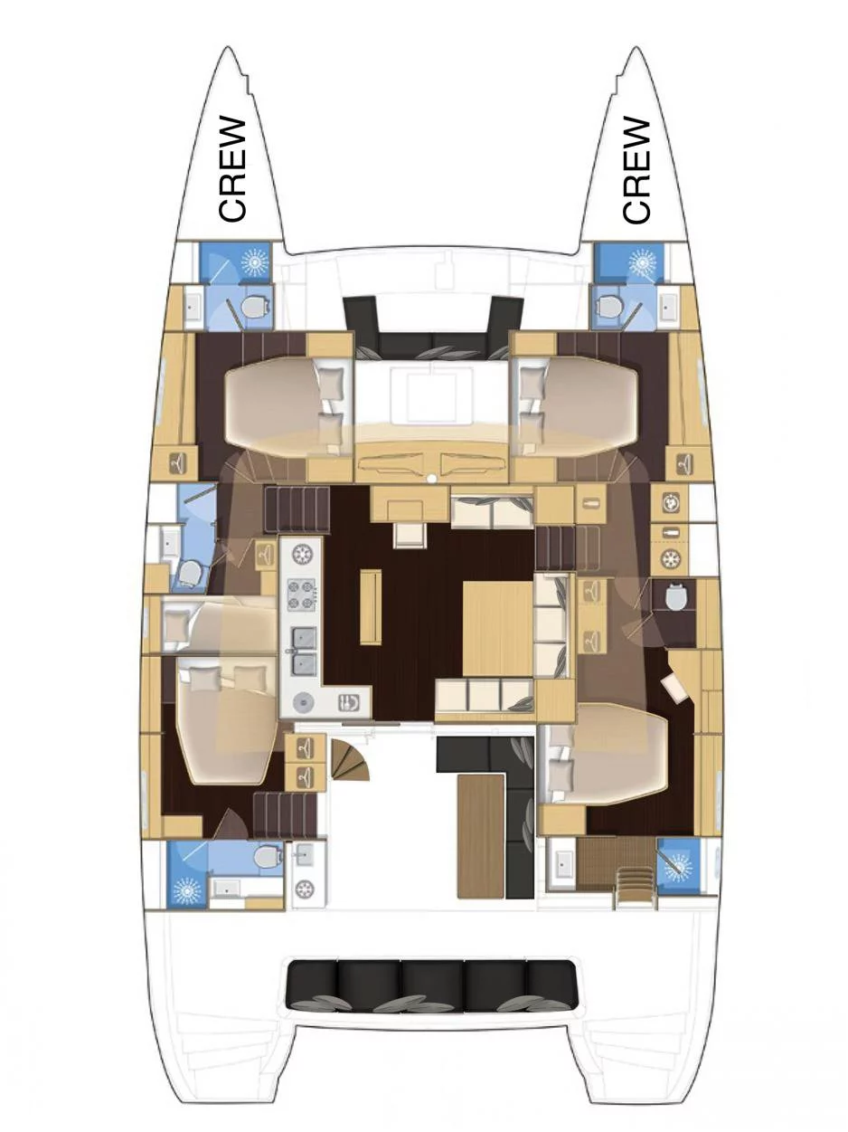 Lagoon 560 - 5 + 2 cab. (Taipan)  - 1
