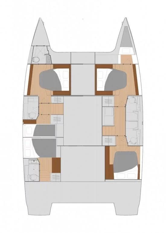 Fountaine Pajot Saona 47 Quintet - 5 + 1 cab. (Sunny Wave)  - 19